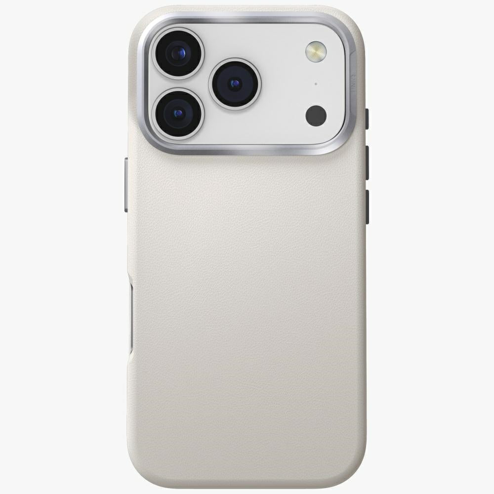 Uniq iPhone 17 Pro - Lyden MagClick - Σκληρή Θήκη με Επένδυση Συνθετικού Δέρματος και MagSafe - Clay