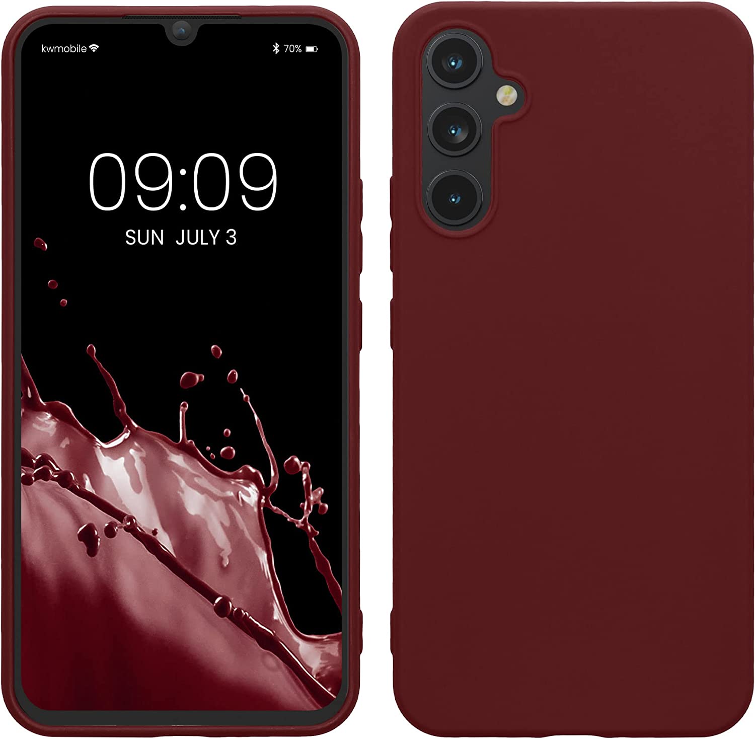 KW Samsung Galaxy A34 5G Θήκη Σιλικόνης TPU - Bordeaux Purple - 60809.187