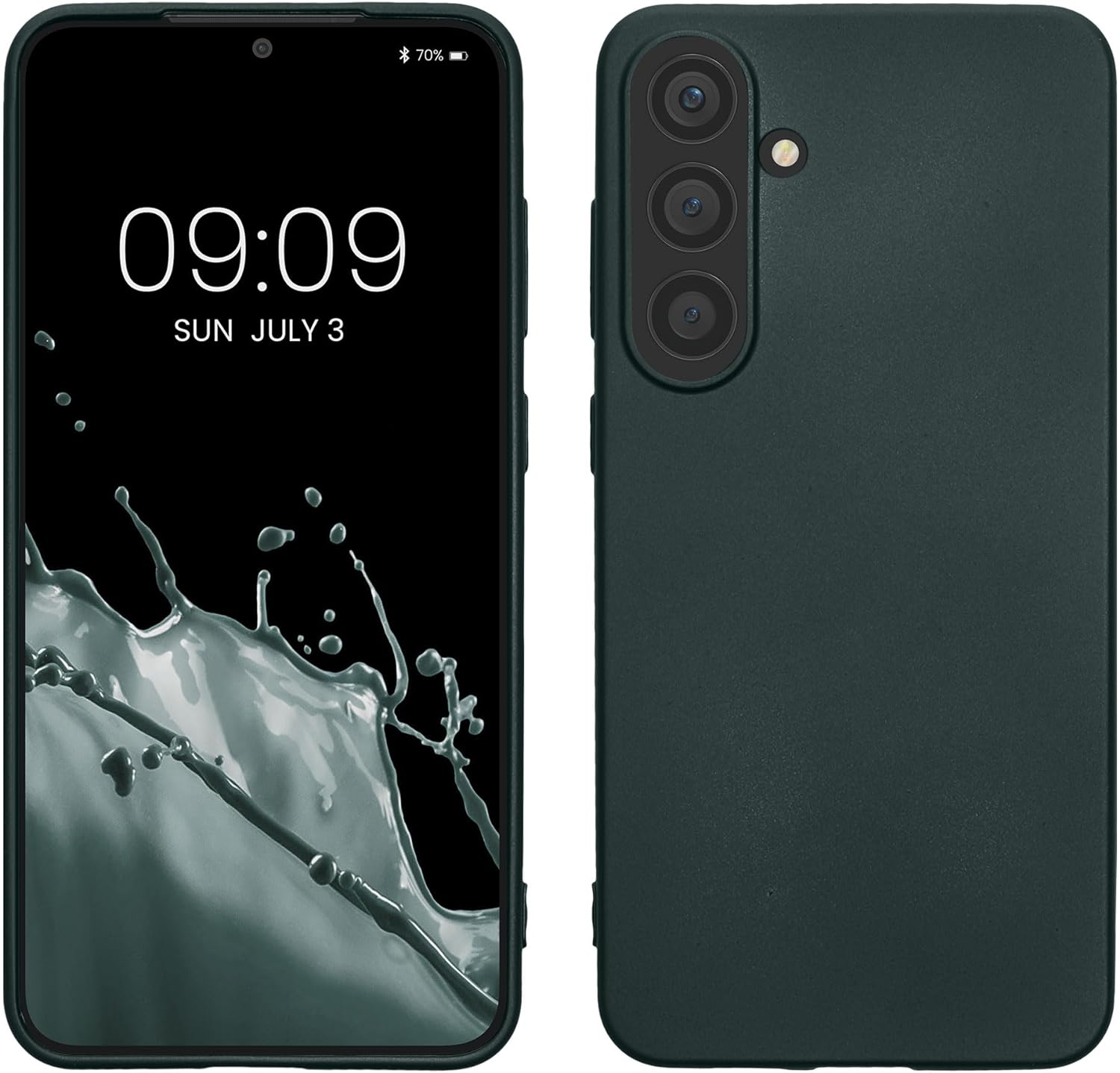 KW Samsung Galaxy S24 Θήκη Σιλικόνης TPU - Metallic Petrol