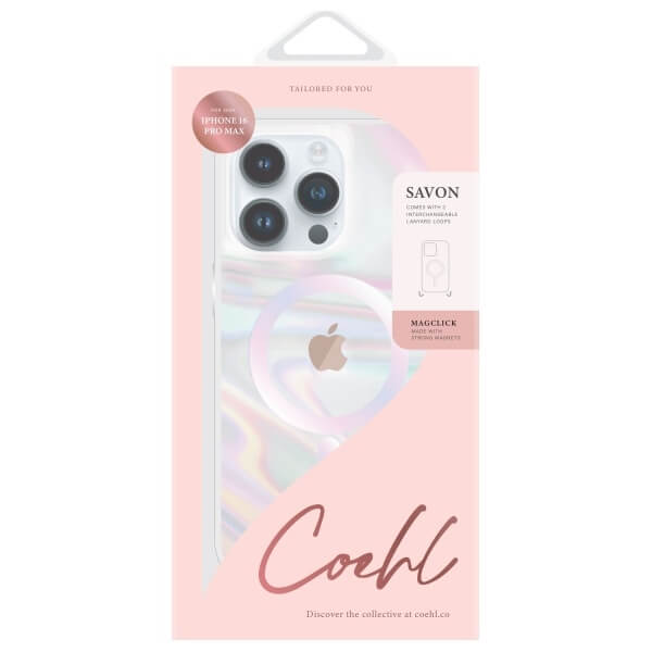 Uniq iPhone 16 Pro Max - Coehl Savon - Σκληρή Θήκη με Πλαίσιο Σιλικόνης και MagSafe - Bubble Prism