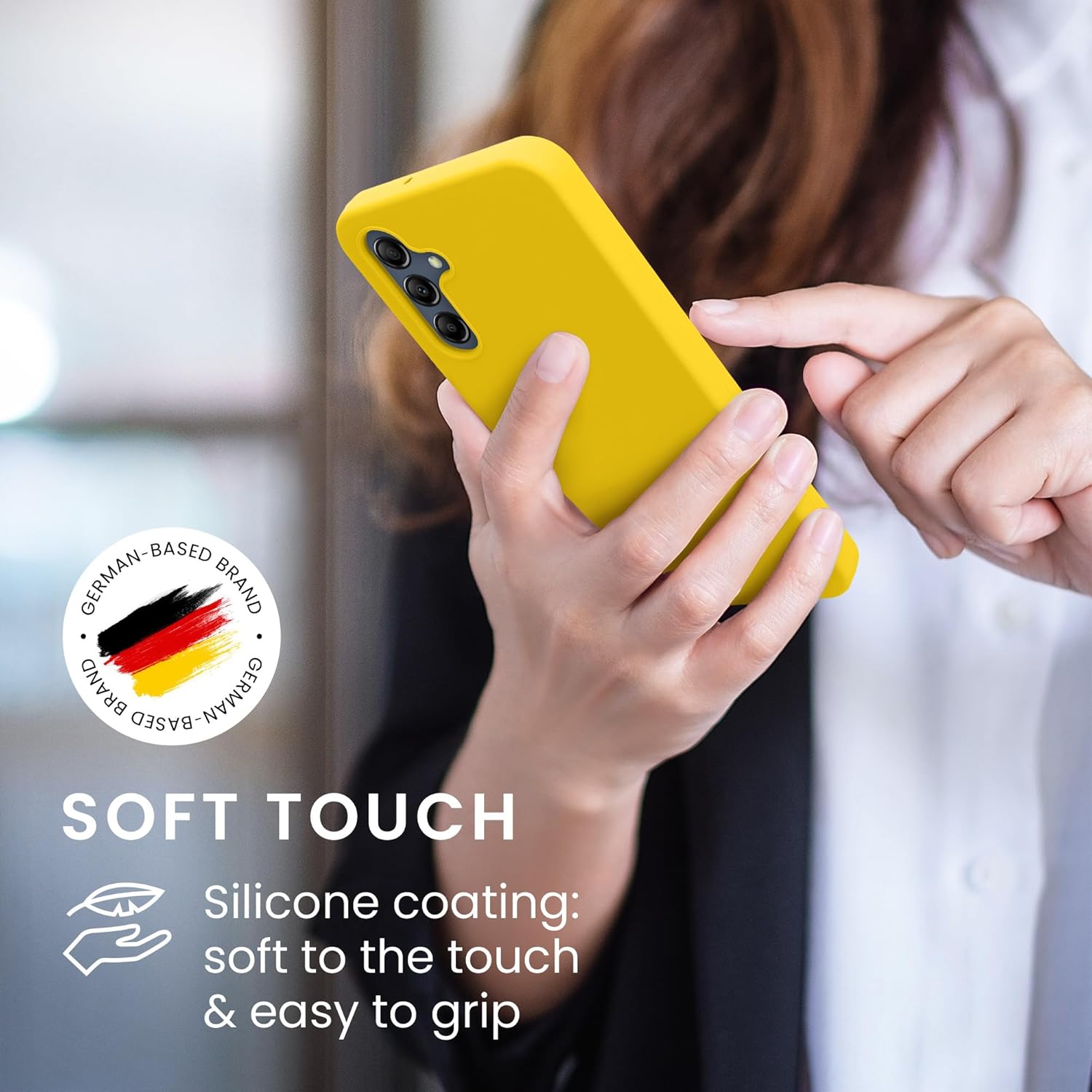 KW Samsung Galaxy A16 4G / A16 5G Θήκη Σιλικόνης Rubberized TPU - Bright Yellow