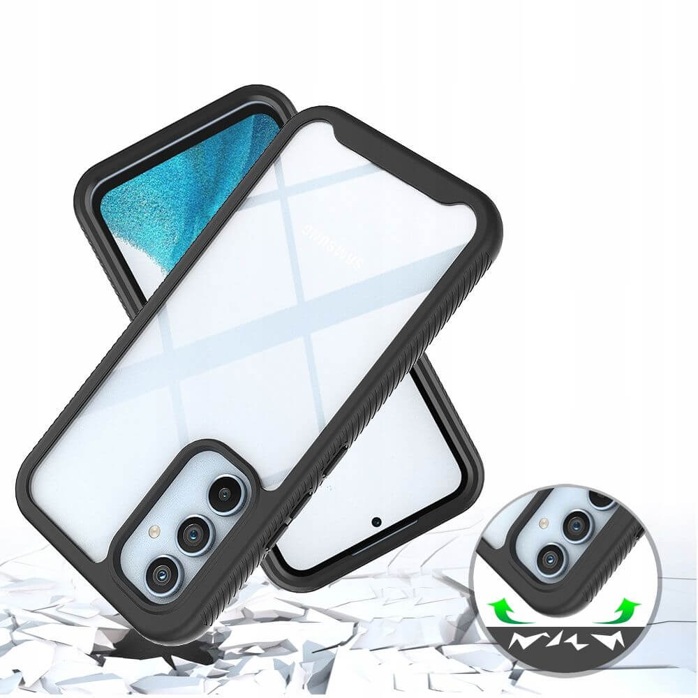 Techsuit Samsung Galaxy A34 5G Defense 360 Pro Θήκη 360 Full Body με Προστασία Οθόνης - Black / Διάφανη