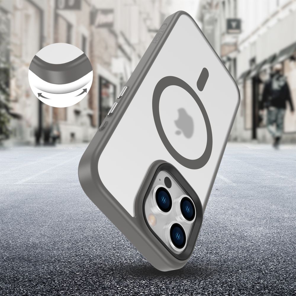 Tech - Protect iPhone 16 Pro Max MagMat Σκληρή Θήκη με Πλαίσιο Σιλικόνης και MagSafe - Matte Titanium