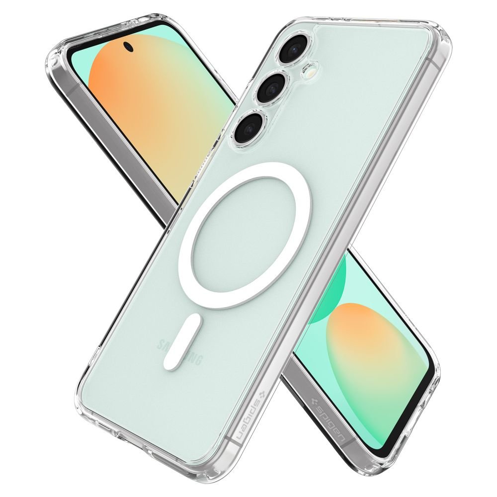 Spigen Samsung Galaxy S24 FE Ultra Hybrid Mag Σκληρή Θήκη με Πλαίσιο Σιλικόνης Και MagSafe - White