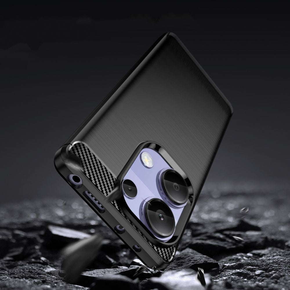 Tech - Protect Xiaomi Redmi Note 13 Pro 4G Carbon TPU Θήκη Σιλικόνης - Black
