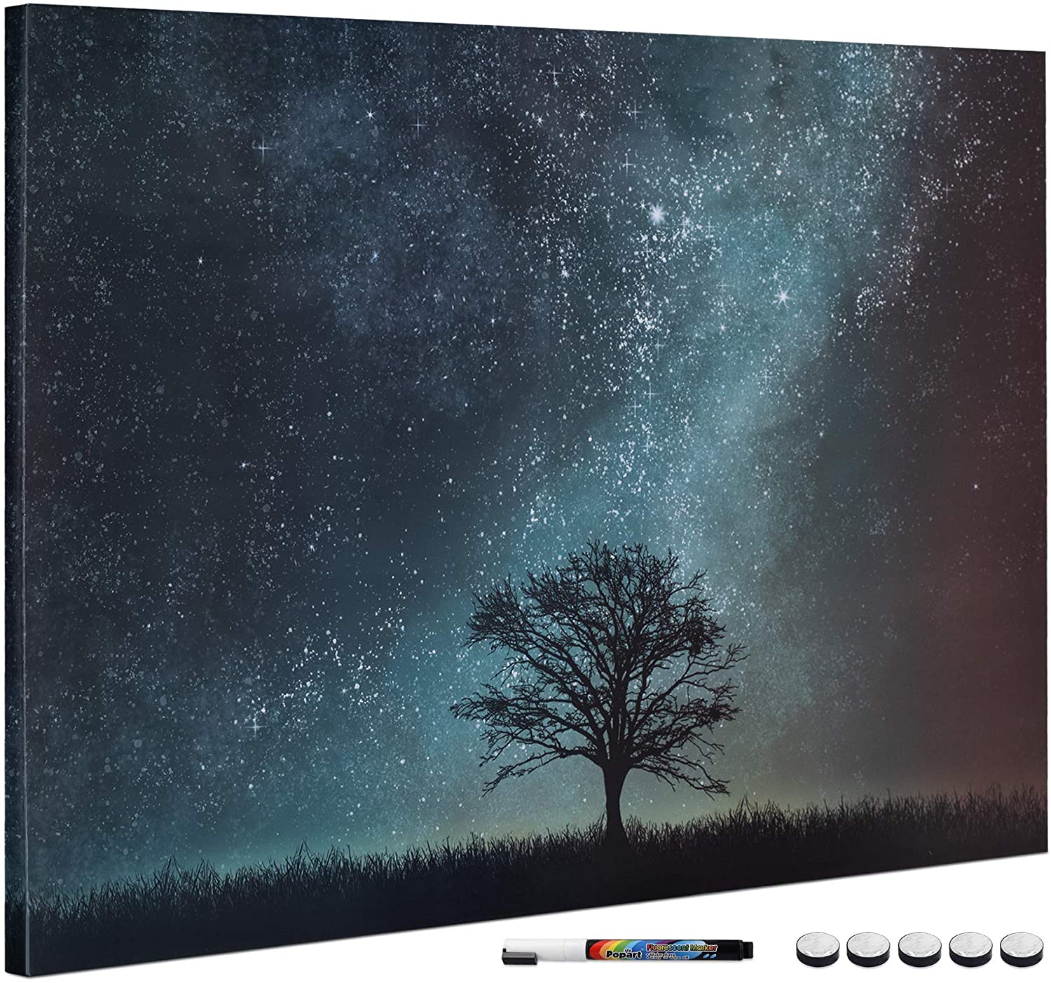 Navaris Μαγνητικός Πίνακας - 90 x 60cm - Design Starry Sky and Tree - 49997.07