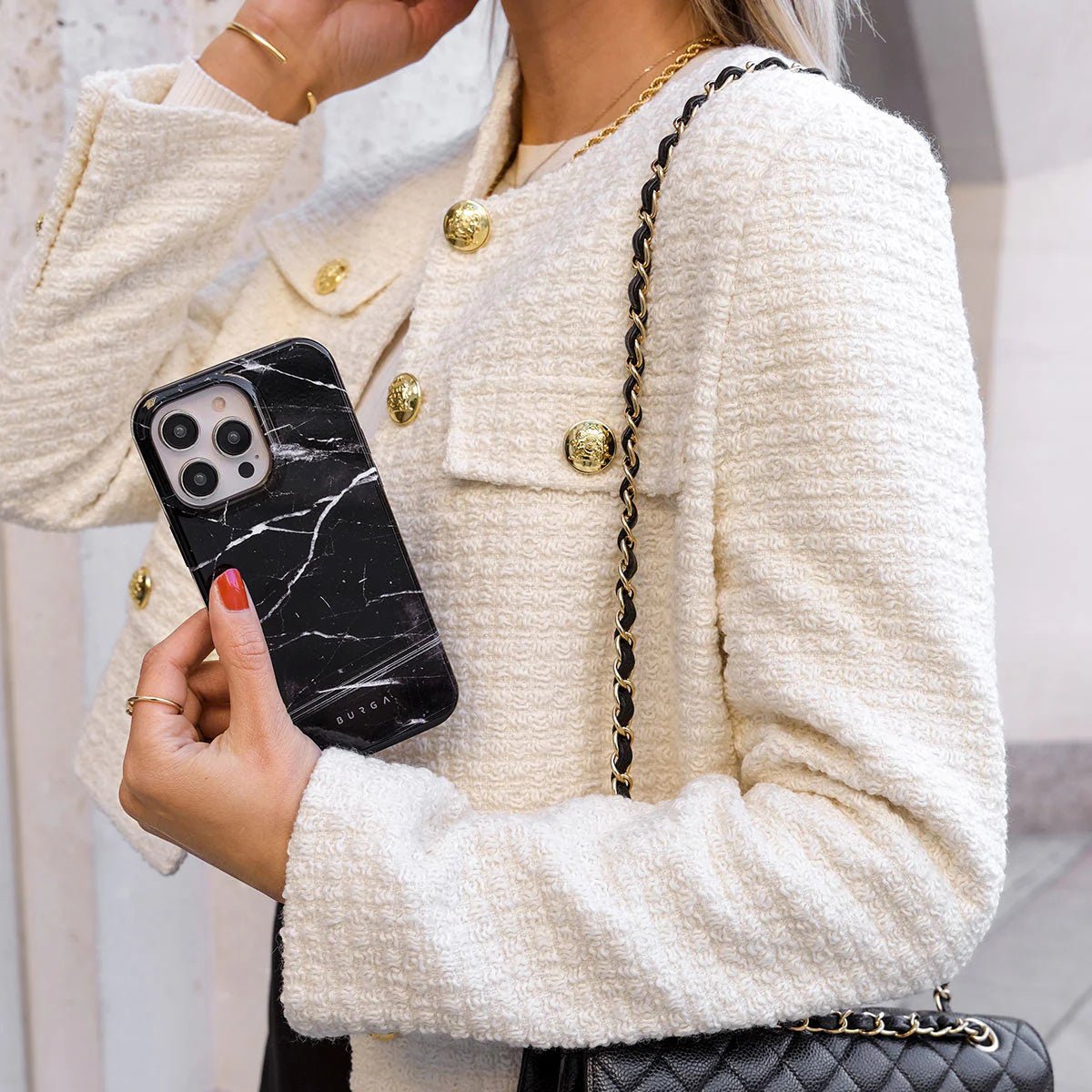 Burga iPhone 16 Fashion Tough MagSafe Σκληρή Θήκη με MagSafe - Noir Origin