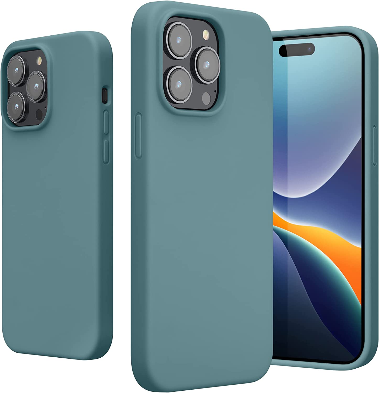 KW iPhone 14 Pro Max Θήκη Σιλικόνης Rubberized TPU - Arctic Night - 59074.207