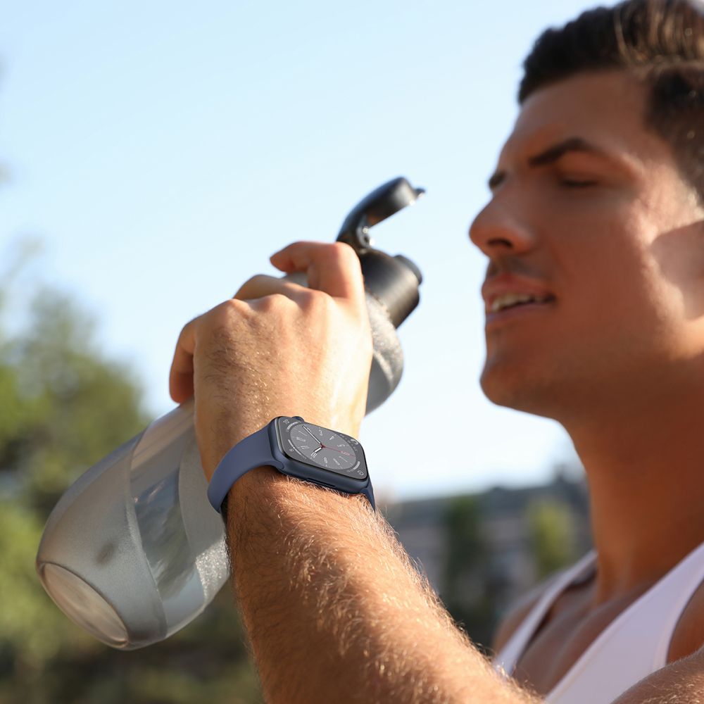 Tech - Protect Λουράκι Apple Watch 4/5/6/7/8/9/10/11 - SE (1/2/3) - ULTRA (1/2/3) - 44/45/46/49mm Silicone Σιλικόνης - Midnight Blue