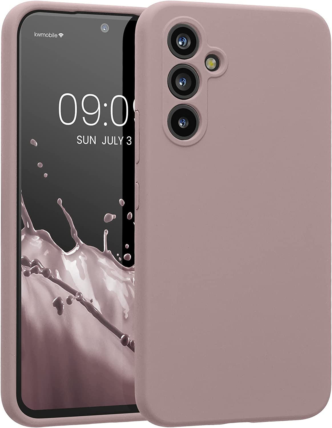 KW Samsung Galaxy A54 5G Θήκη Σιλικόνης Rubberized TPU - Nude Lilac - 60795.236