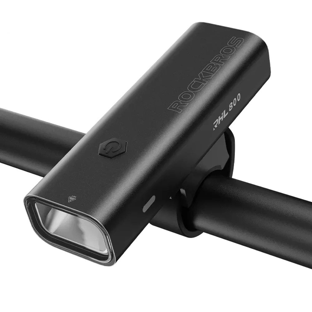 Rockbros 24710012001 Μπροστινό Φως Ποδηλάτου 800lm με Καλώδιο Φορτιστής Type - C to USB - Black