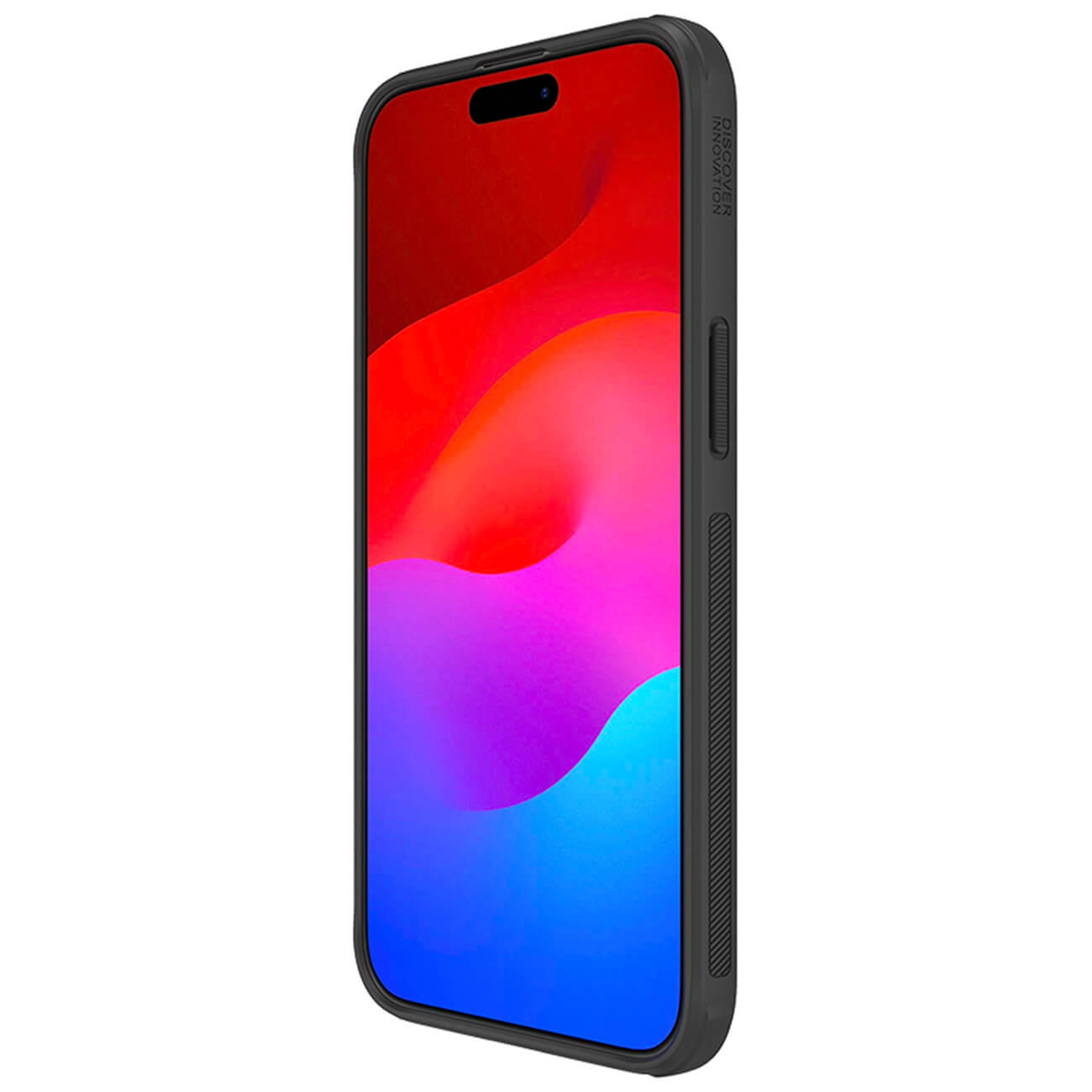 Nillkin iPhone 15 Pro Max Super Frosted Shield Pro Σκληρή Θήκη με Πλαίσιο Σιλικόνης - Black