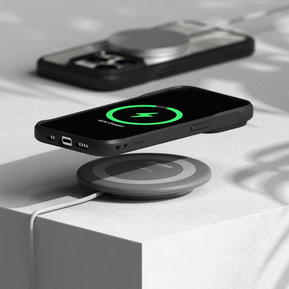 Ringke iPhone 15 Pro Fusion Bold Σκληρή Θήκη με Πλαίσιο Σιλικόνης - Black / Διάφανη