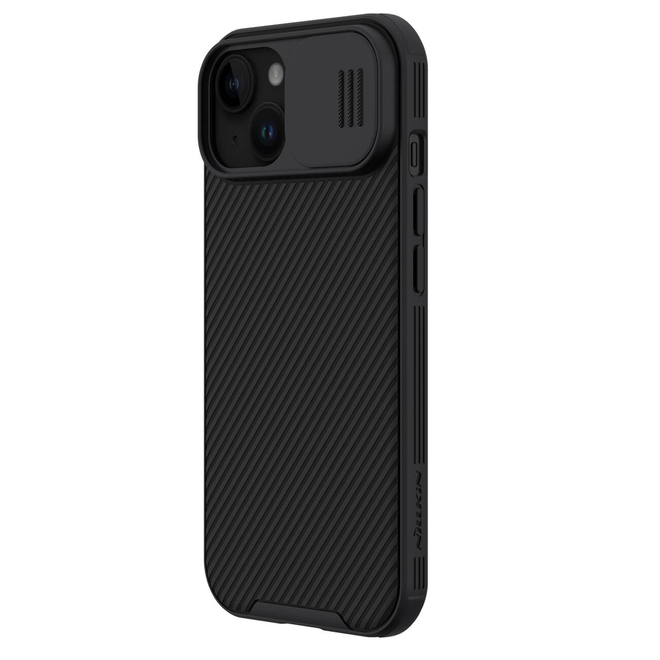 Nillkin iPhone 15 CamShield Pro Magnetic Σκληρή Θήκη με Κάλυμμα για την Κάμερα και MagSafe - Black