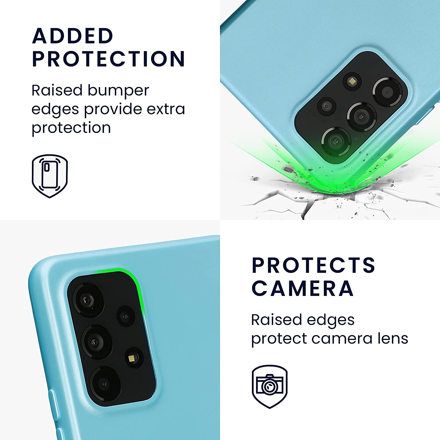 KW Samsung Galaxy A53 5G Θήκη Σιλικόνης TPU - Metallic Mint Green - 58019.231