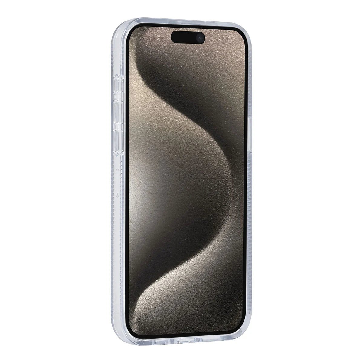 Tuniq iPhone 15 Pro Max - Σκληρή Θήκη με Πλαίσιο Σιλικόνης - Ημιδιάφανο Λευκό / Διάφανο