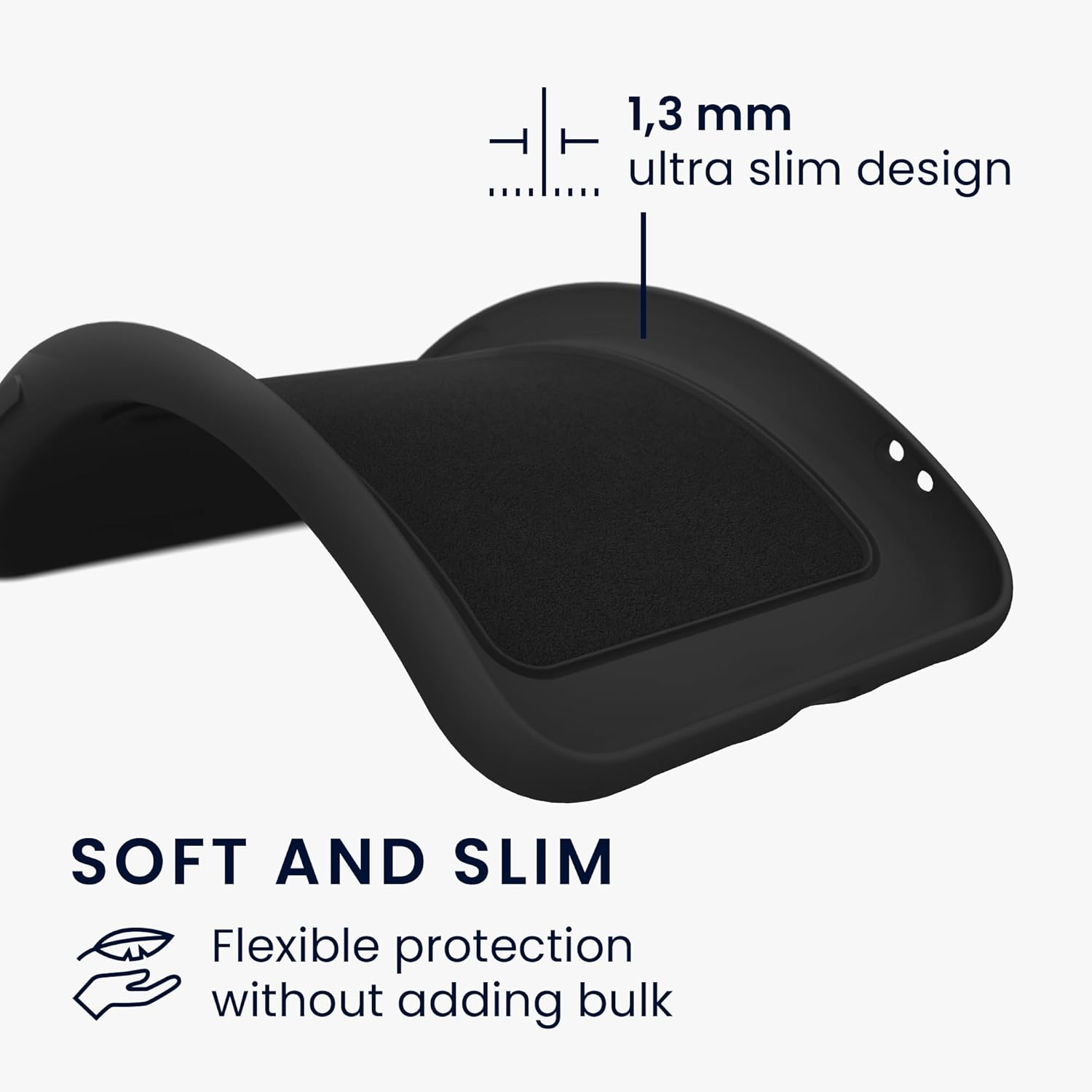 KW Samsung Galaxy A16 4G / A16 5G Θήκη Σιλικόνης TPU με Υποδοχή για Κάρτα - Black