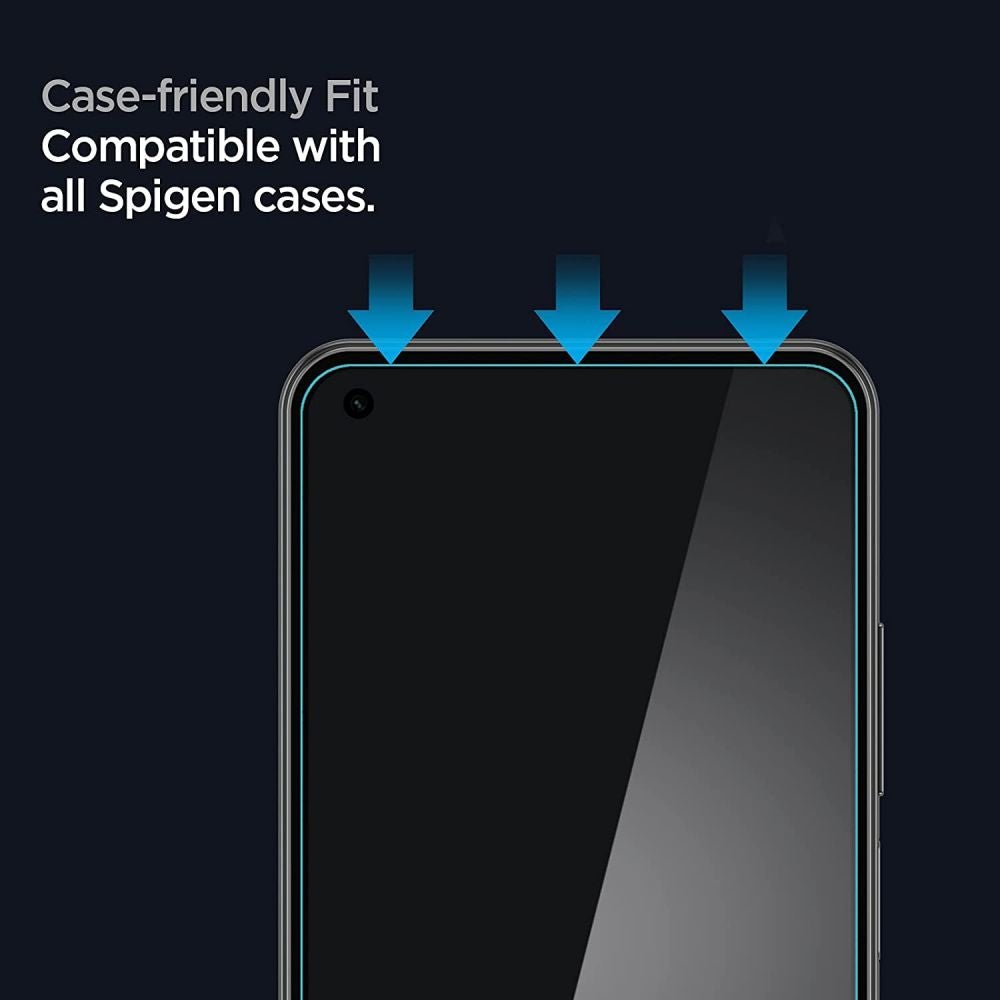 Spigen Xiaomi Mi 11 Lite / Mi 11 Lite 5G GLAS.tR Slim HD Case Friendly Full Screen Tempered Glass Αντιχαρακτικό Γυαλί Οθόνης 9H - Clear - AGL03048