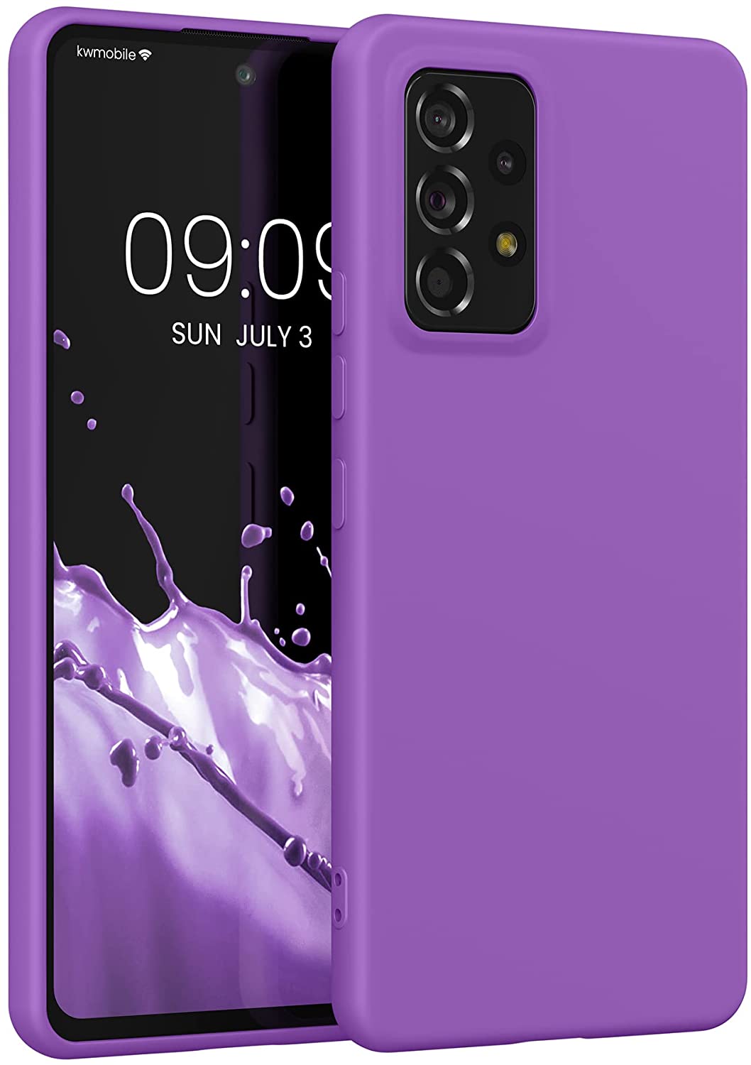 KW Samsung Galaxy A53 5G Θήκη Σιλικόνης Rubberized TPU - Orchid Purple - 58051.221