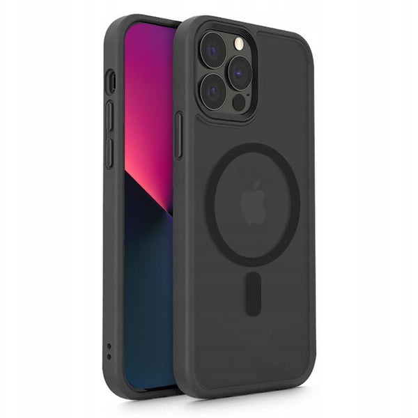 Tech - Protect iPhone 13 Pro MagMat Matte Σκληρή Θήκη με Πλαίσιο Σιλικόνης και MagSafe - Black / Ημιδιάφανη
