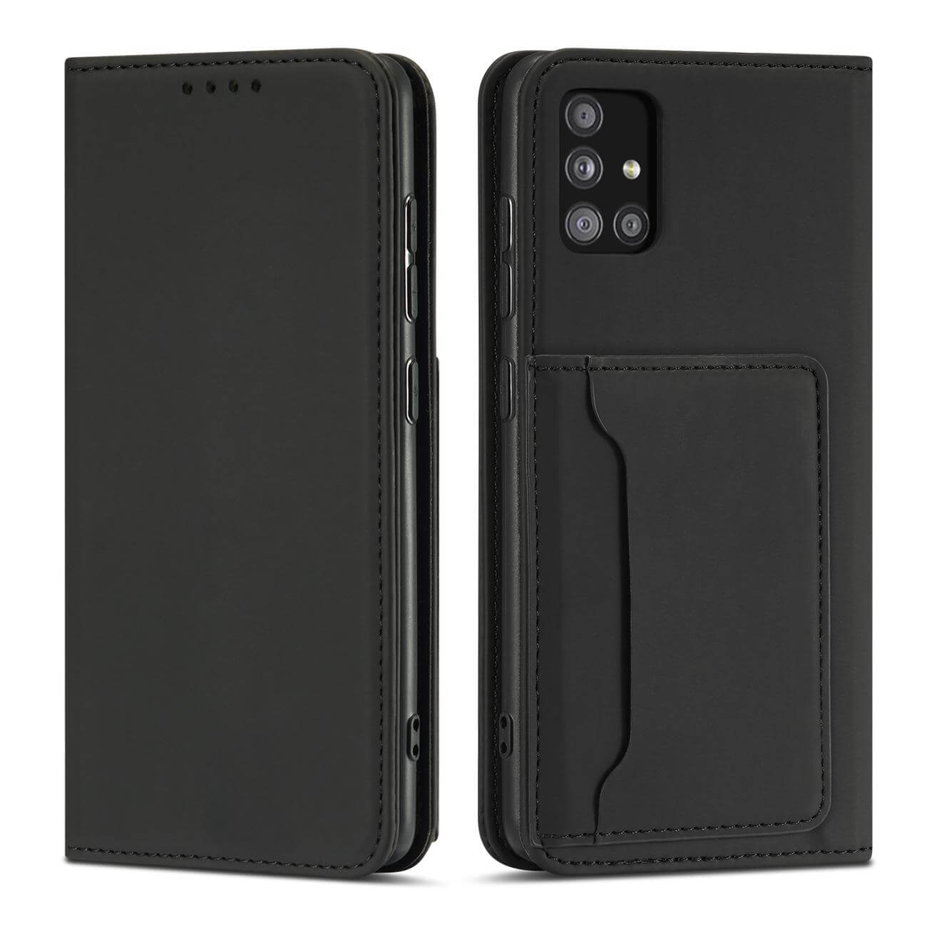 OEM Xiaomi Redmi Note 11 Pro / Note 11 Pro 5G Magnet Card Wallet Case Θήκη Πορτοφόλι Stand - Black