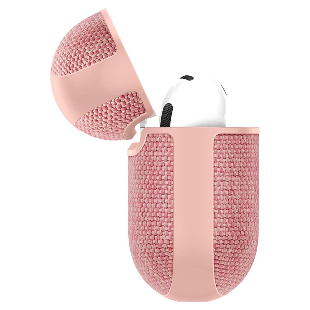 Spigen AirPods 4 Θήκη Urban Fit από Σιλικόνη και Ύφασμα - Rose Gold