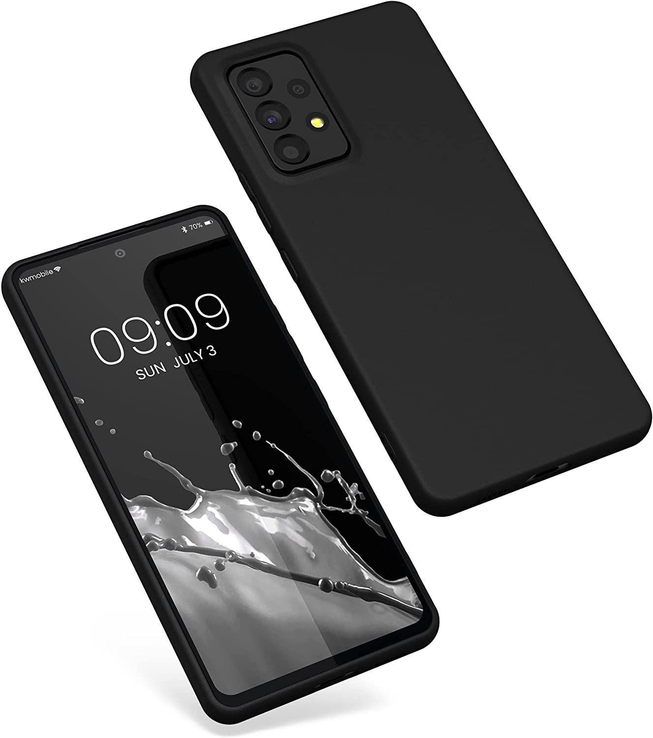 KW Samsung Galaxy A53 5G Θήκη Σιλικόνης TPU - Black - 57808.01