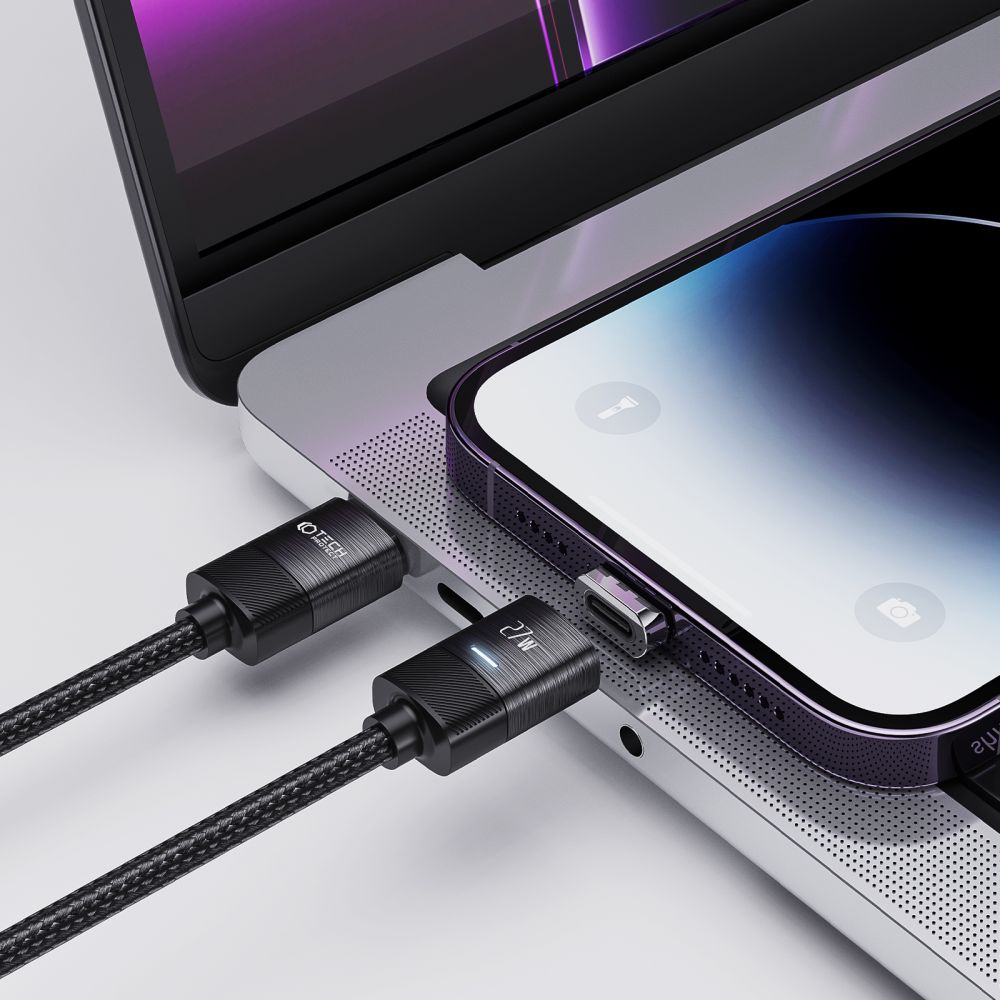 Tech - Protect UltraBoost Magnetic PD 27W 3A - Μαγνητικό Καλώδιο Γρήγορης Φόρτισης Type - C to Type - C / Type - C to Lightning 2m - Black