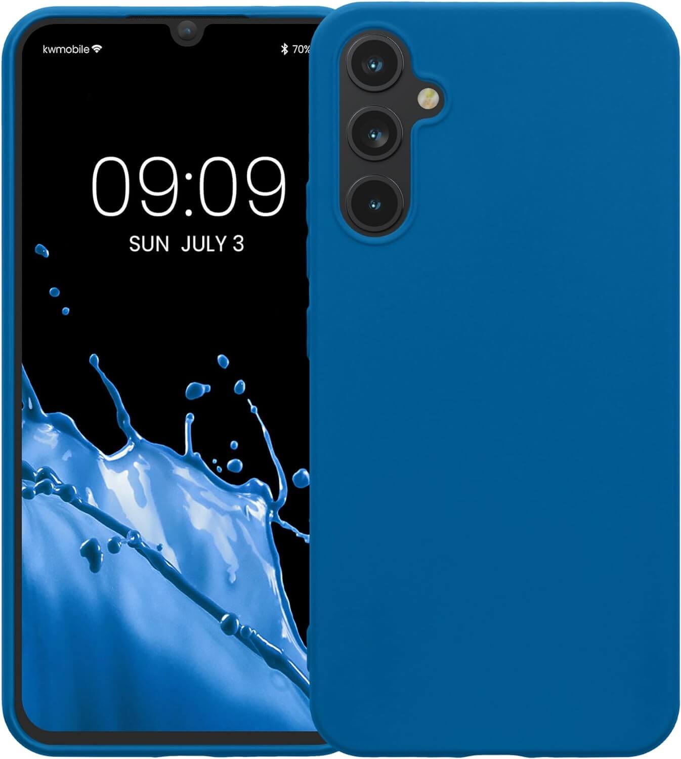 KW Samsung Galaxy A34 5G Θήκη Σιλικόνης TPU - Caribbean Blue - 60809.224
