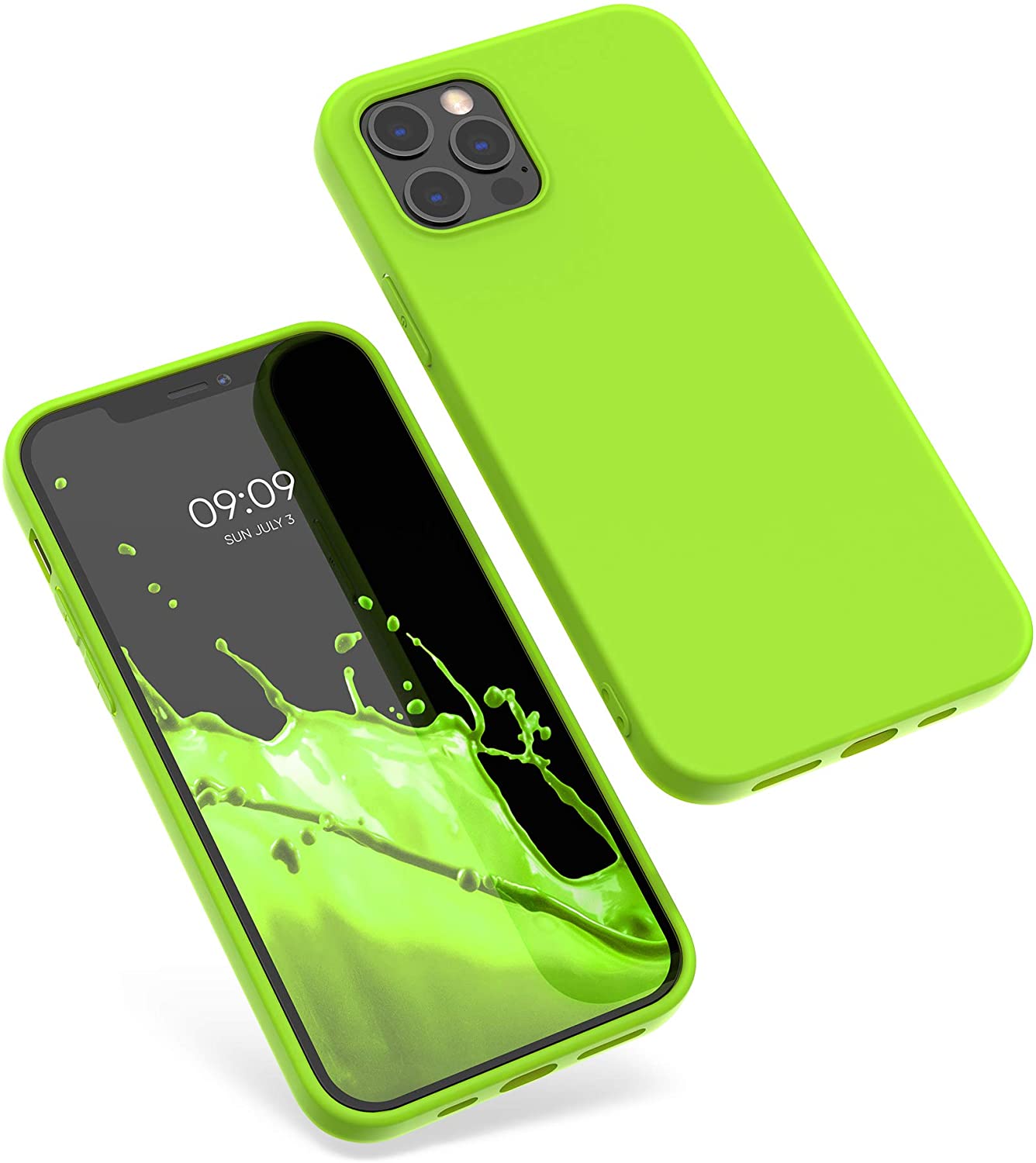 KW iPhone 12 Pro Max Θήκη Σιλικόνης TPU - Neon Yellow - 54490.75