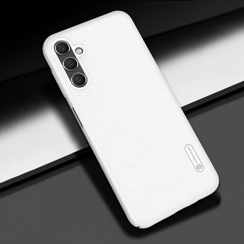 Nillkin Samsung Galaxy A14 5G Super Frosted Shield Σκληρή Θήκη με Πλαίσιο Σιλικόνης - White
