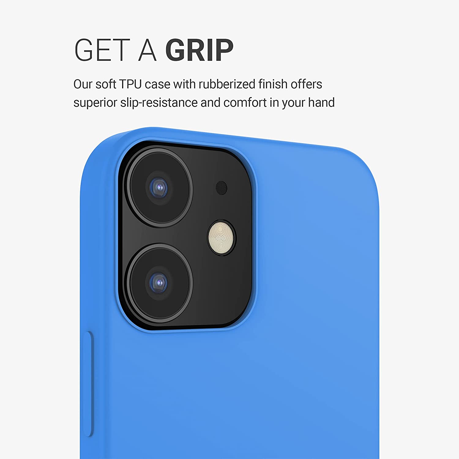 KW iPhone 12 / iPhone 12 Pro Θήκη Σιλικόνης Rubber TPU - Surf Blue - 52641.189