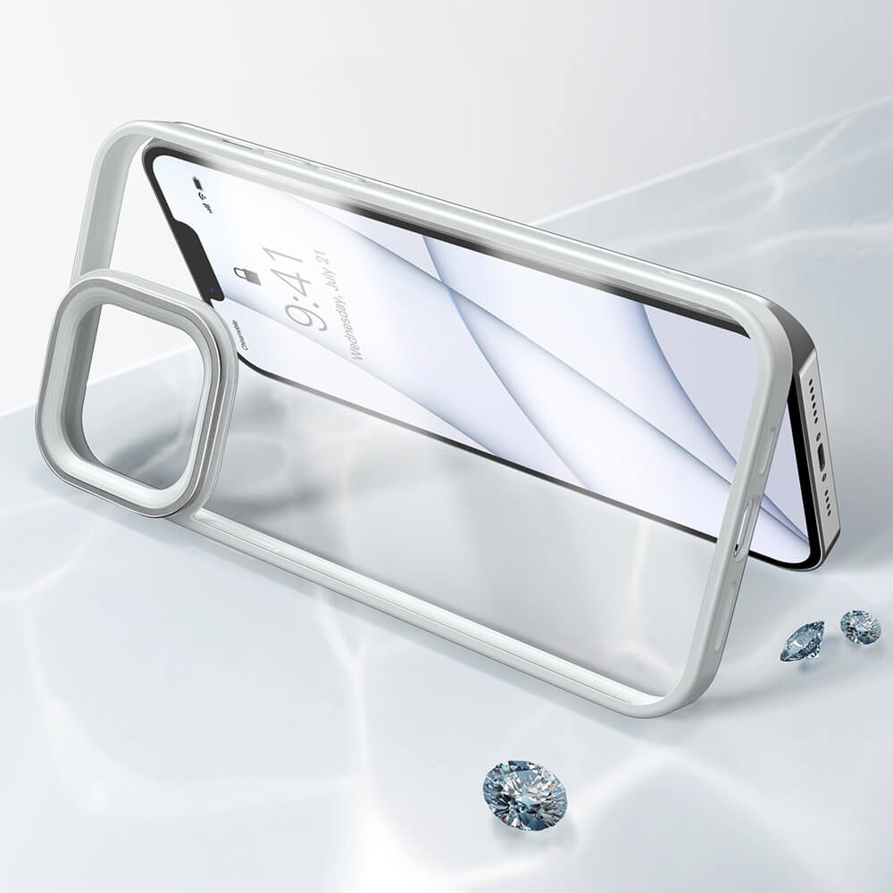 Baseus Crystal Hard Σκληρή Θήκη για iPhone 13 Pro - Grey - ARJT000413