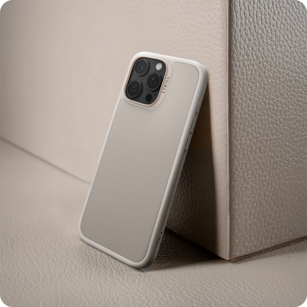 Spigen Cyrill iPhone 16 Pro Max Kajuk Mag Θήκη με Επένδυση Συνθετικού Δέρματος και MagSafe - Cream