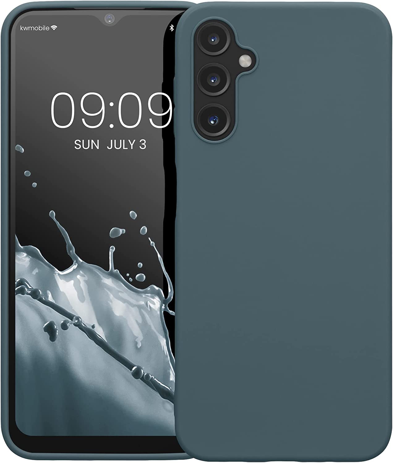 KW Samsung Galaxy A14 5G Θήκη Σιλικόνης TPU - Dark Slate - 61462.202