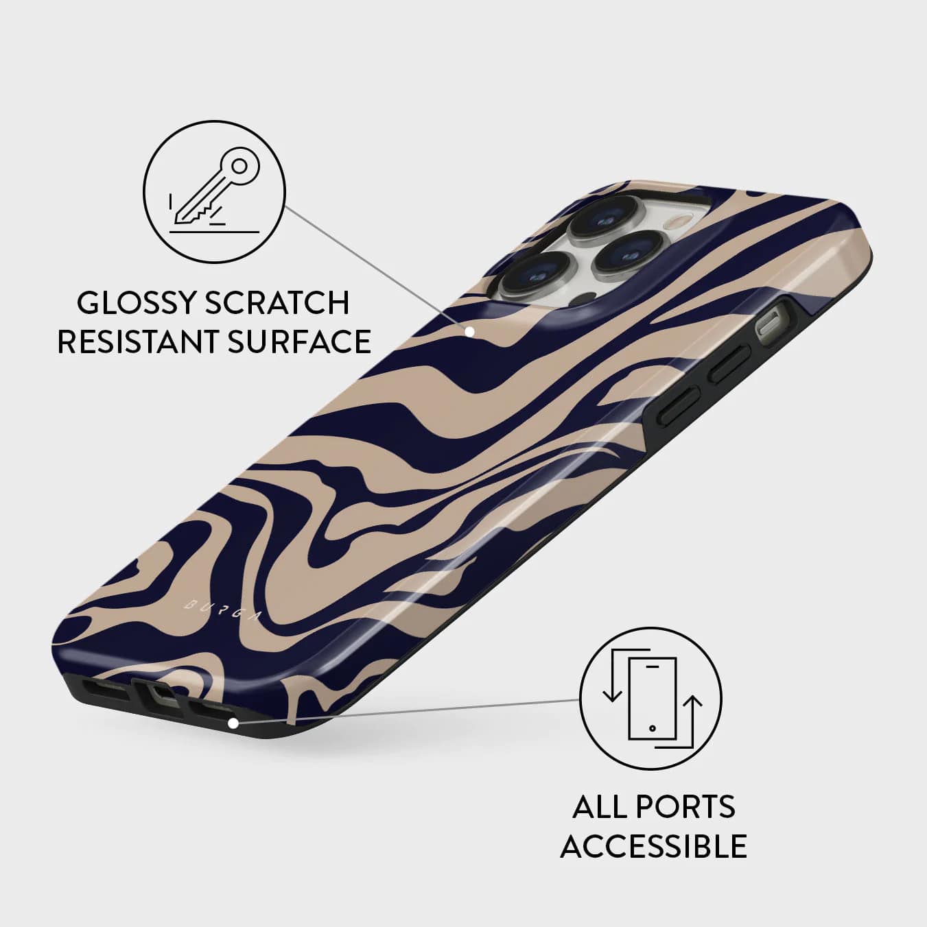 Burga iPhone 15 Pro Max Fashion Tough MagSafe Σκληρή Θήκη με MagSafe - Vigilant