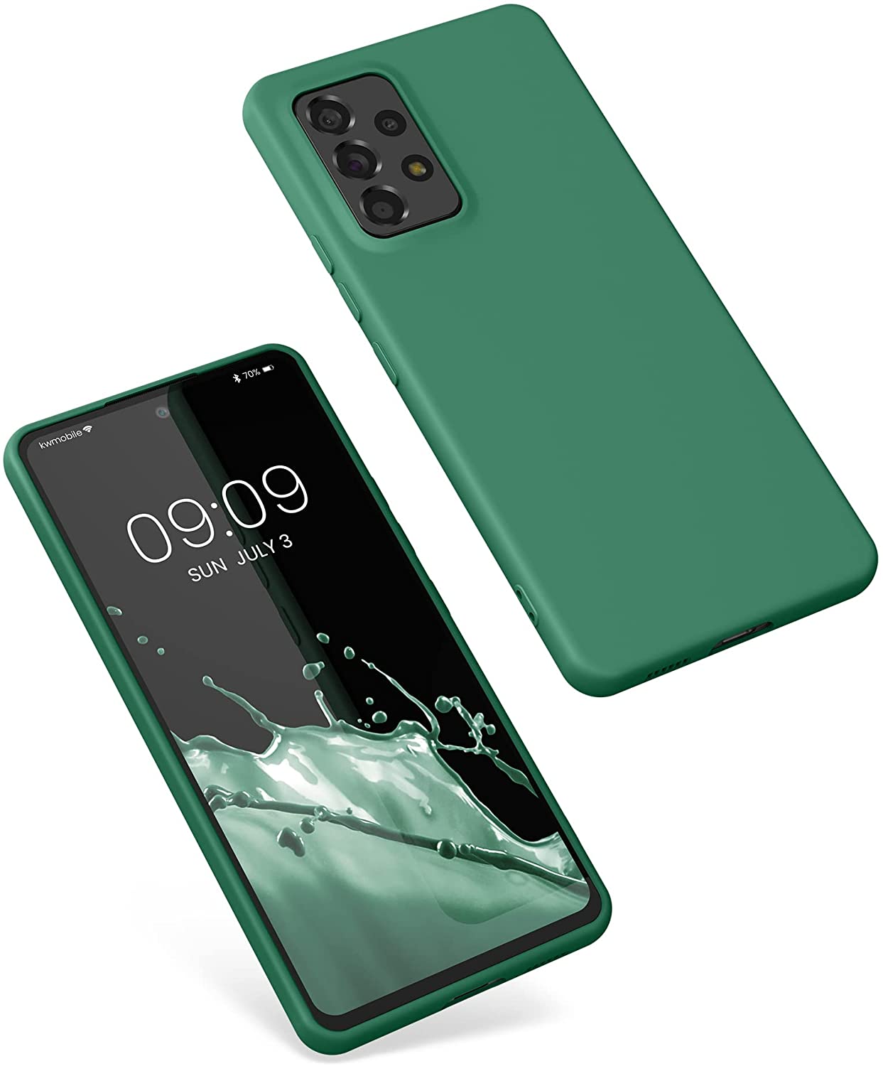 KW Samsung Galaxy A53 5G Θήκη Σιλικόνης Rubberized TPU - Pixie Green - 58051.227