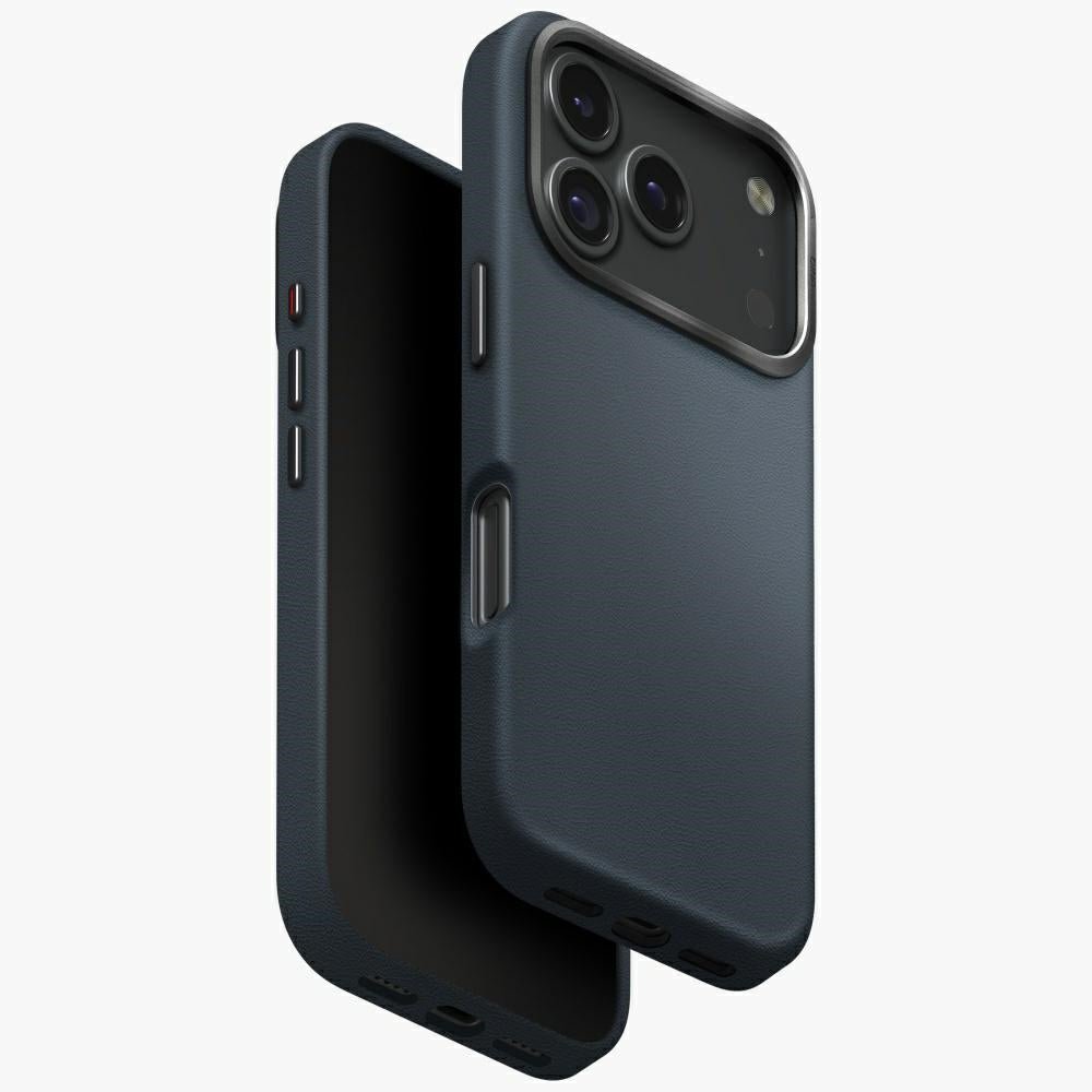 Uniq iPhone 17 Pro - Lyden MagClick - Σκληρή Θήκη με Επένδυση Συνθετικού Δέρματος και MagSafe - Blue