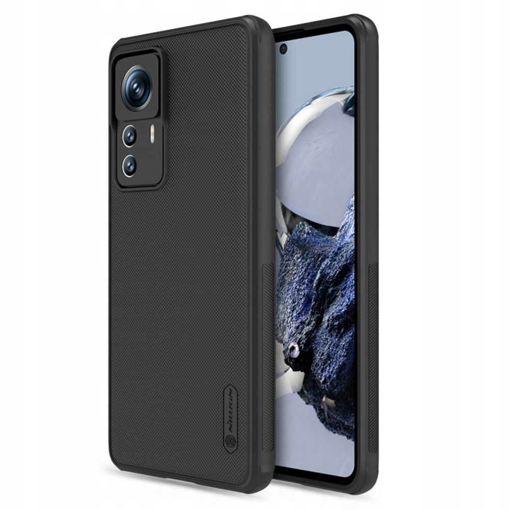 Nillkin Xiaomi 12T Pro Super Frosted Shield Pro Σκληρή Θήκη με Πλαίσιο Σιλικόνης - Black