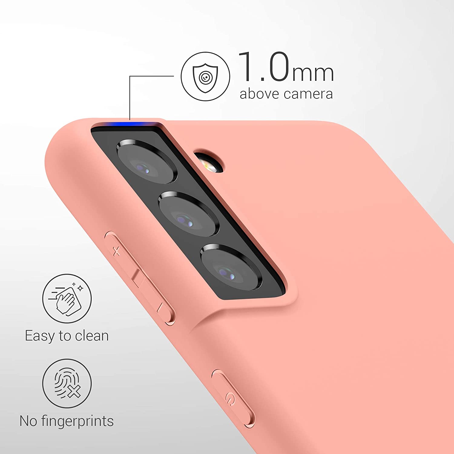 KW Samsung Galaxy S21 Θήκη Σιλικόνης TPU - Coral Matte - 54055.56