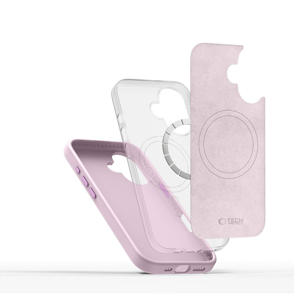 Tech - Protect iPhone 16 Silicone Pure Θήκη Σιλικόνης TPU με MagSafe - Pink Pearl