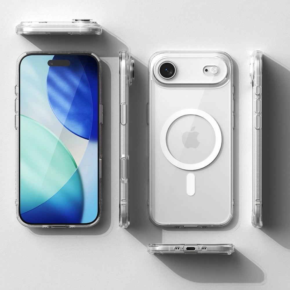 Ringke iPhone Air - Fusion Magnetic - Σκληρή Θήκη με Πλαίσιο Σιλικόνης και MagSafe - Διάφανη
