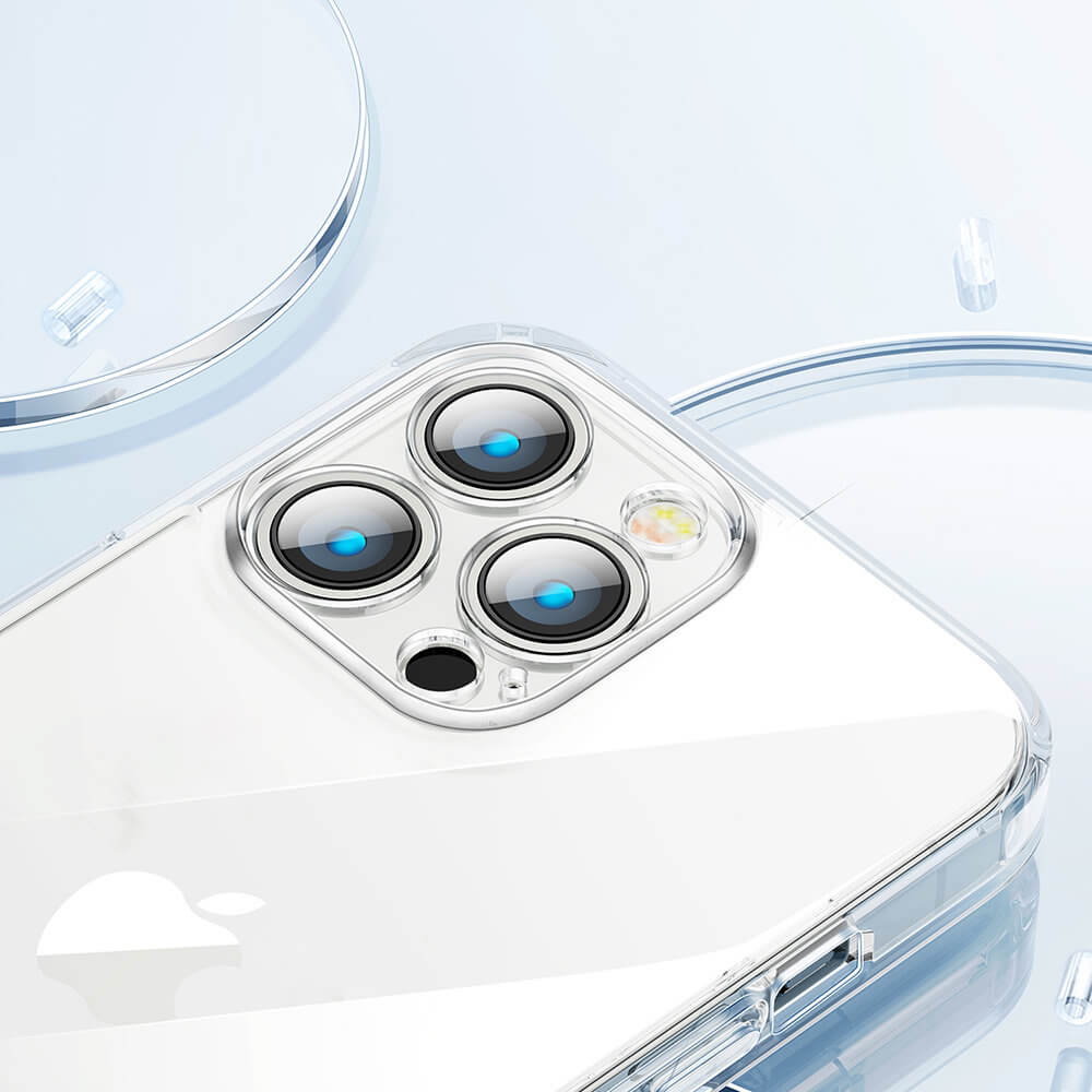Joyroom iPhone 14 Pro - 14D Σκληρή Θήκη με Πλαίσιο Σιλικόνης - Διάφανη
