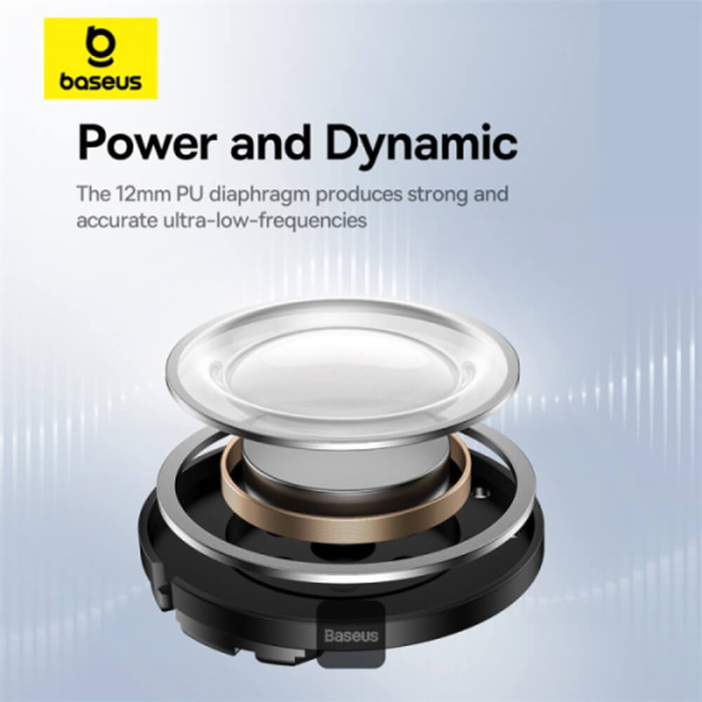 Baseus Bowie E20 - Bluetooth 5.3 - Ασύρματα ακουστικά για Κλήσεις / Μουσική - Black