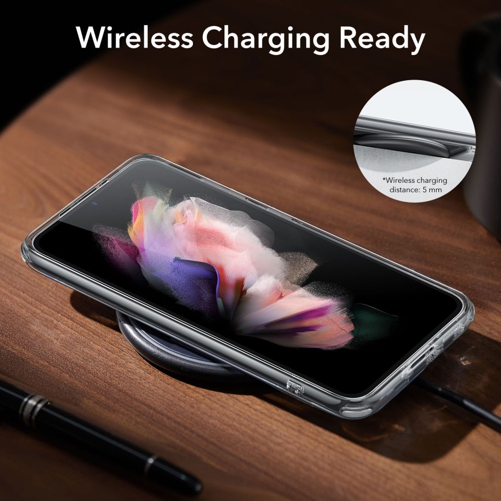 ESR Samsung Galaxy S23 Air Shield Boost Σκληρή Θήκη με Πλαίσιο Σιλικόνης και Stand - Διάφανη