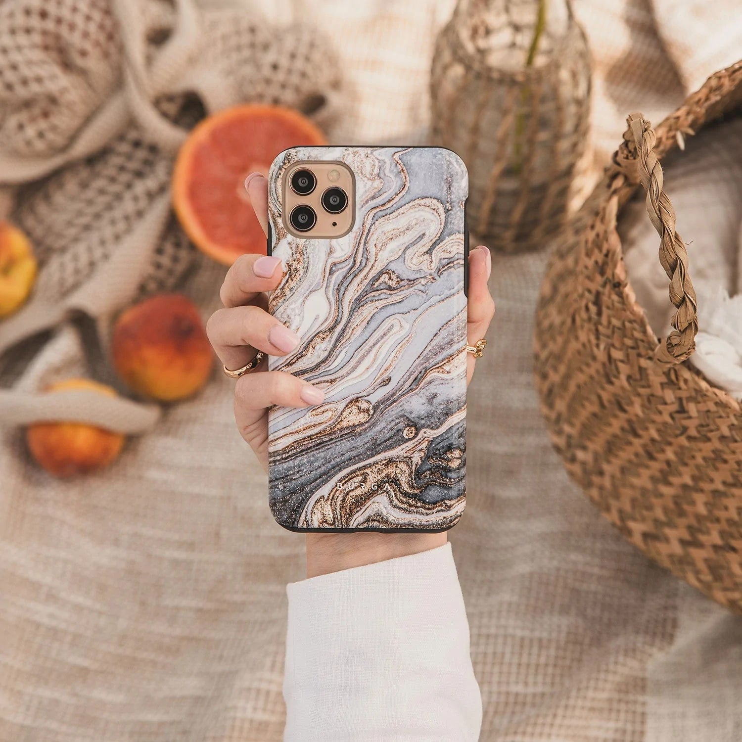 Burga iPhone 14 Pro Max Fashion Tough Σκληρή Θήκη - Gentle Wind