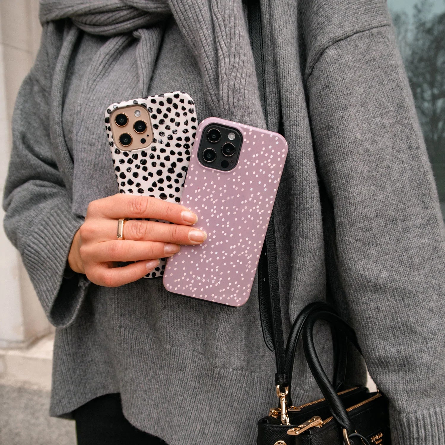 Burga iPhone 14 Pro Max Fashion Tough Σκληρή Θήκη - Hot Cocoa