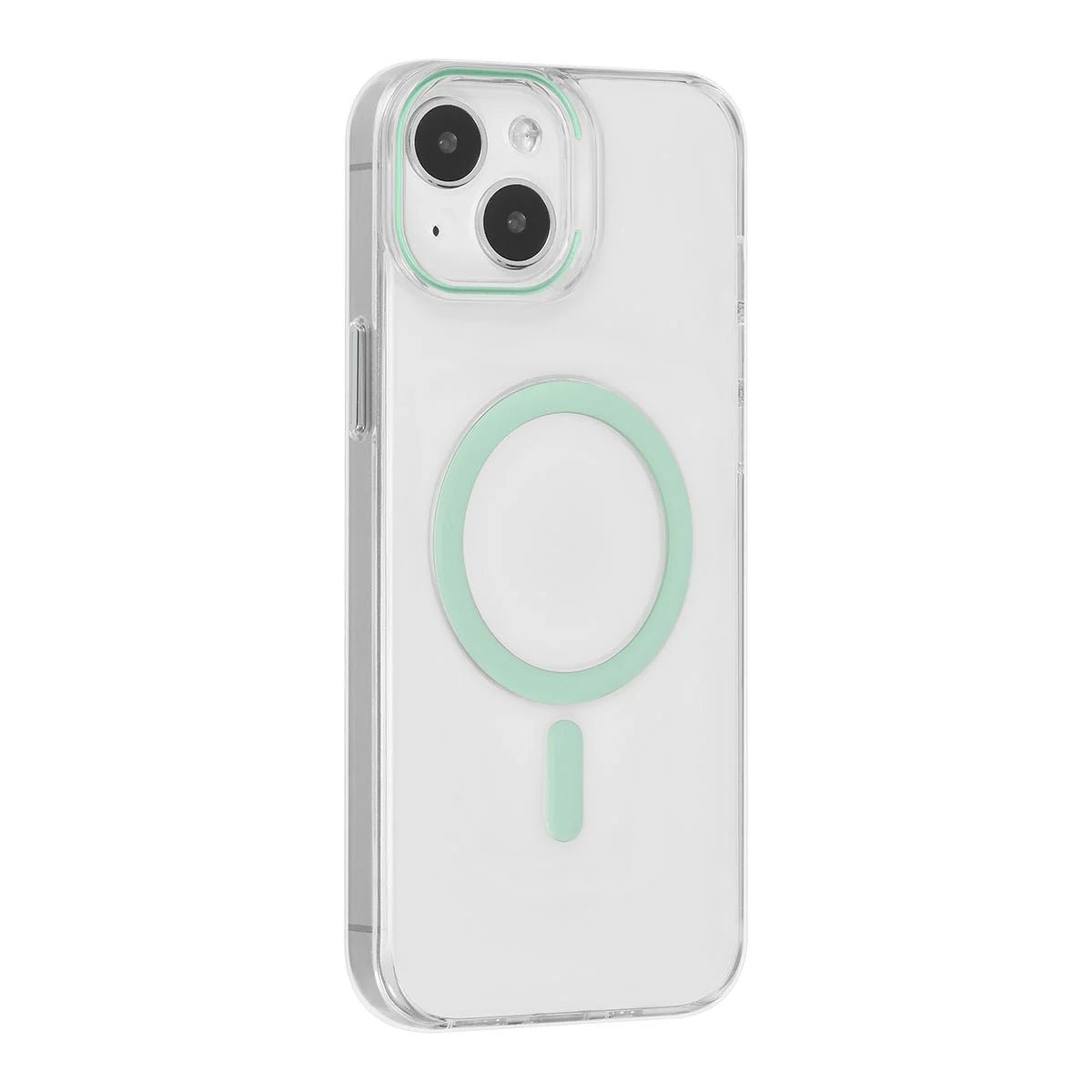 Tuniq iPhone 15 Plus / 14 Plus - MagSafe Σκληρή Θήκη με Πλαίσιο Σιλικόνης - Διάφανη / Πράσινη