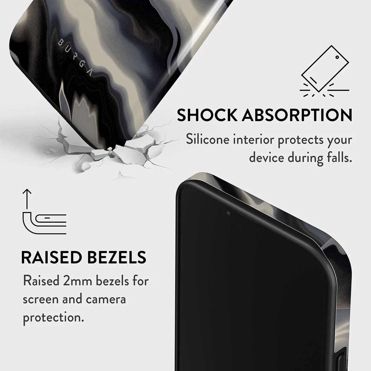 Burga iPhone 13 Pro Max Fashion Tough Σκληρή Θήκη - Arctica