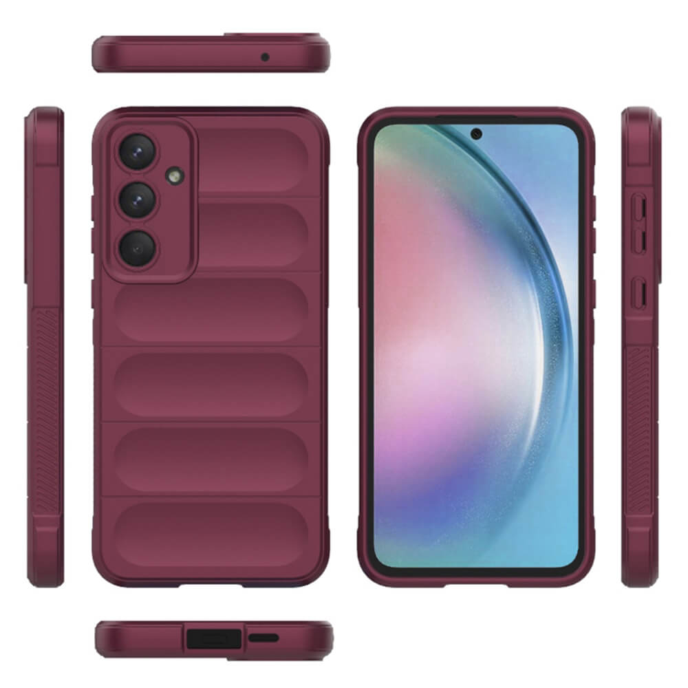 Techsuit Samsung Galaxy A55 5G Magic Shield Θήκη Σιλικόνης TPU - Bordeaux